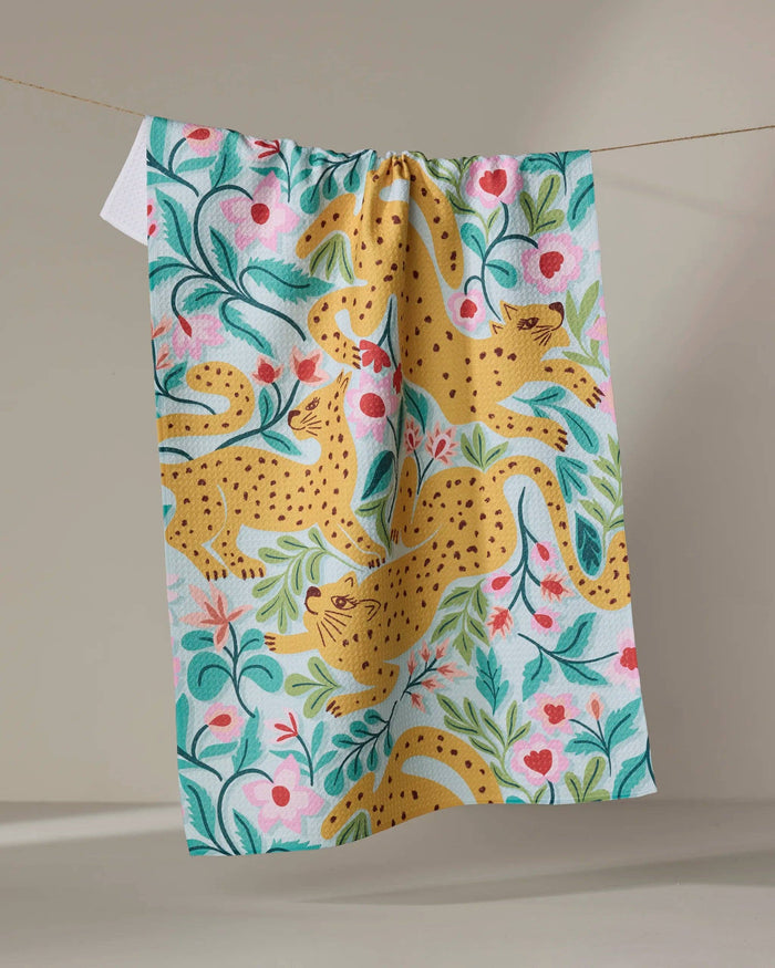 Cheetah Haven Tea Towel