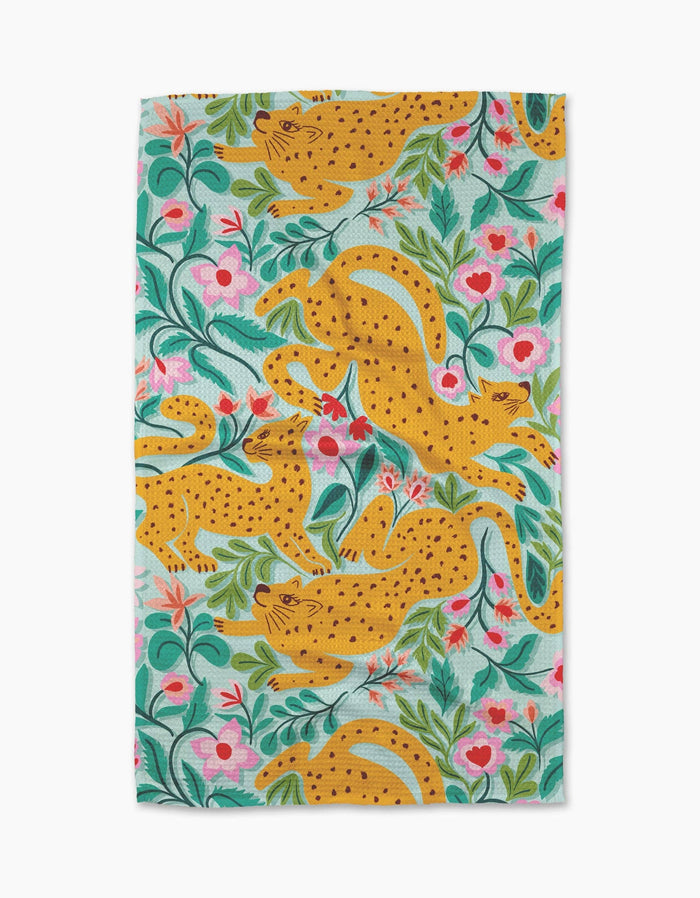 Cheetah Haven Tea Towel