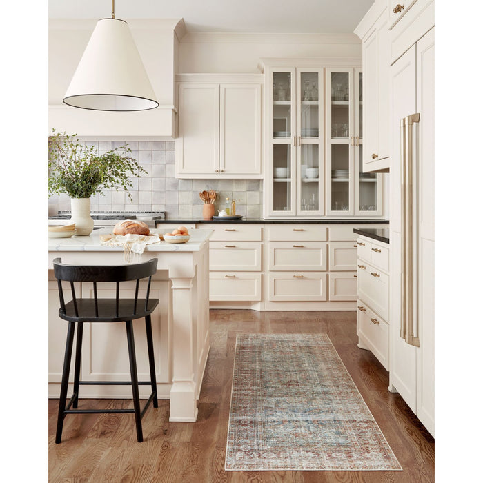 Chris Loves Julia Jules Lagoon/Brick Rug - Chapin Furniture