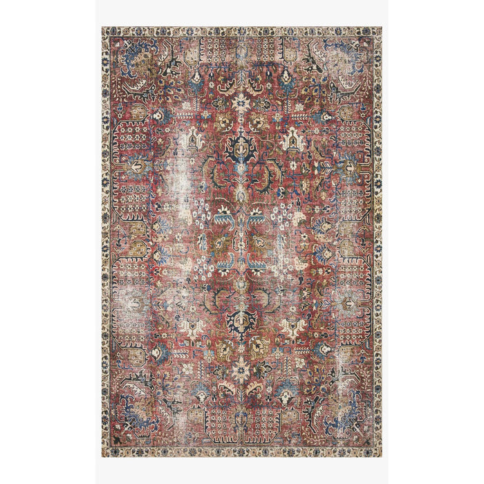 Chris Loves Julia Jules Merlot/Multi Rug - Chapin Furniture