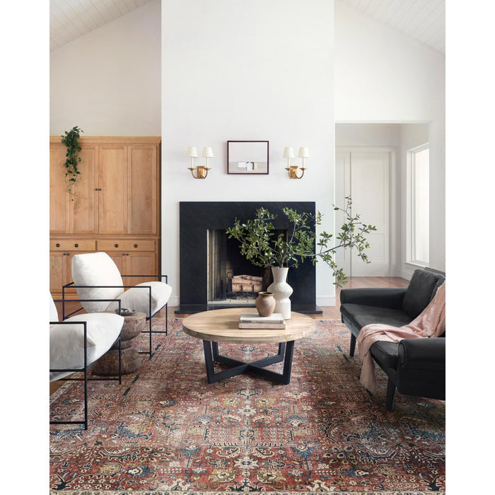 Chris Loves Julia Jules Merlot/Multi Rug - Chapin Furniture