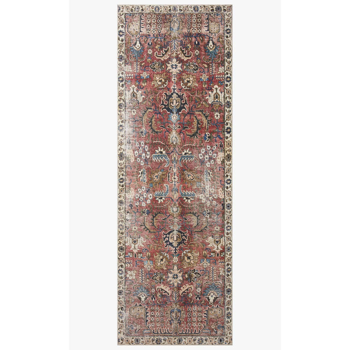 Chris Loves Julia Jules Merlot/Multi Rug - Chapin Furniture