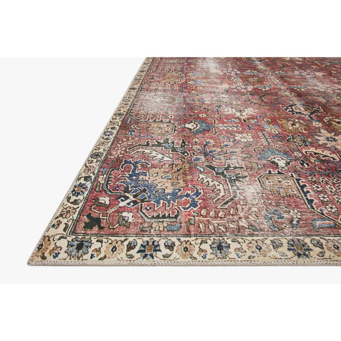 Chris Loves Julia Jules Merlot/Multi Rug - Chapin Furniture