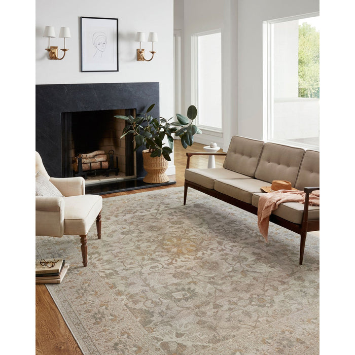 Chris Loves Julia Rosemarie Ivory/Natural Rug - Chapin Furniture
