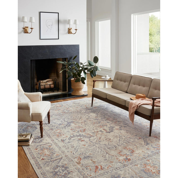 Chris Loves Julia Rosemarie Oatmeal/Lavender Rug - Chapin Furniture