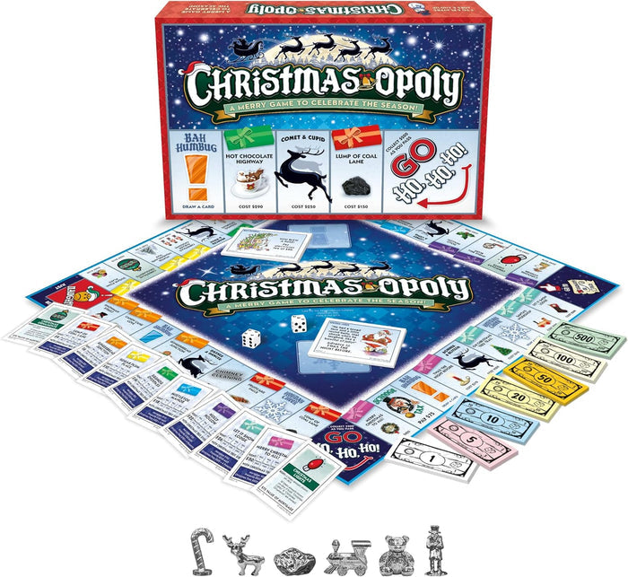 Christmas-Opoly Holiday Strategy Board Game | Late for the Sky