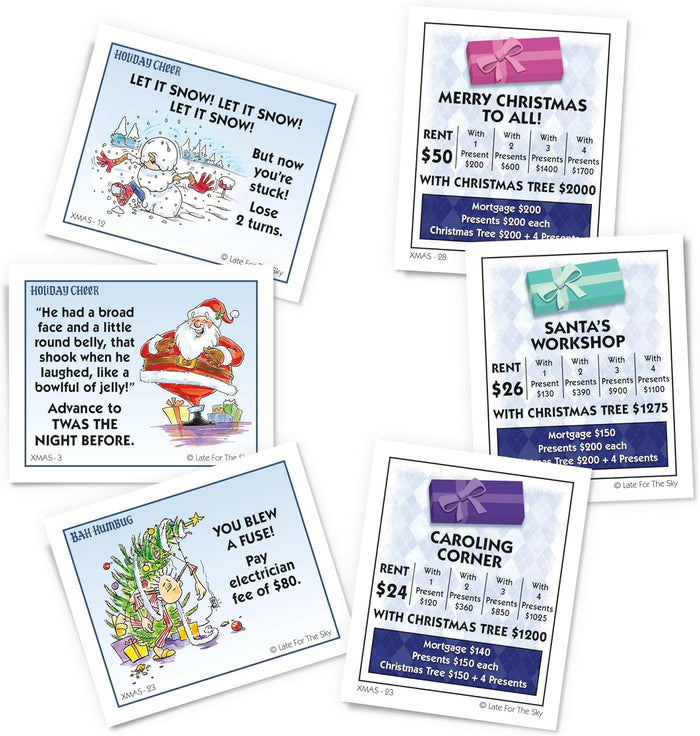 Christmas-Opoly Holiday Strategy Board Game | Late for the Sky