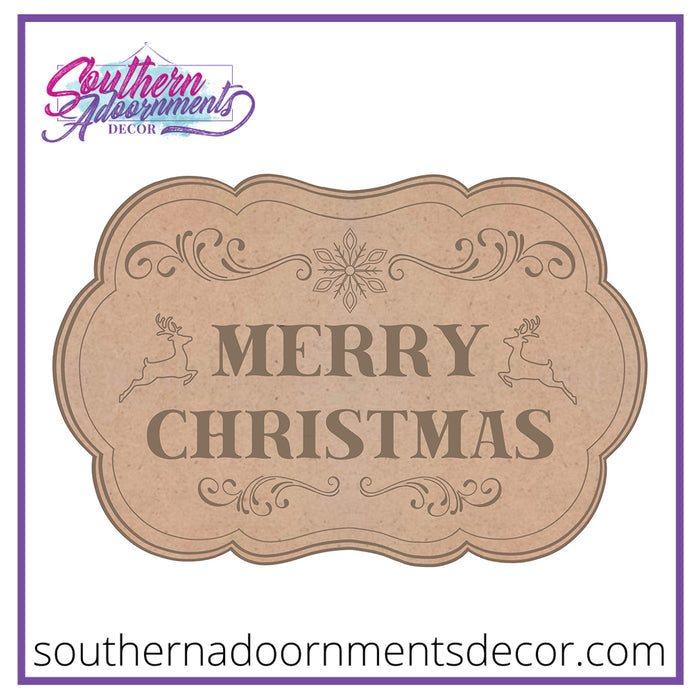 Classic Christmas Sign Blank