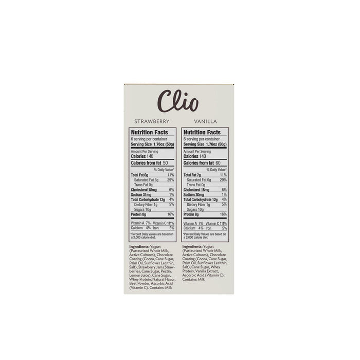 Clio Greek Yogurt Bar, Strawberry & Vanilla (12 pk.)