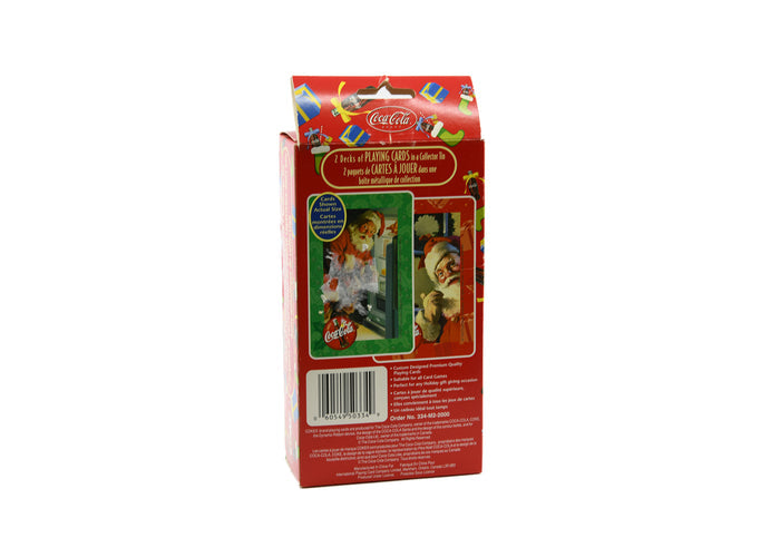 Coca Cola-Santa-2 decks of Premium Cards Collector Tin