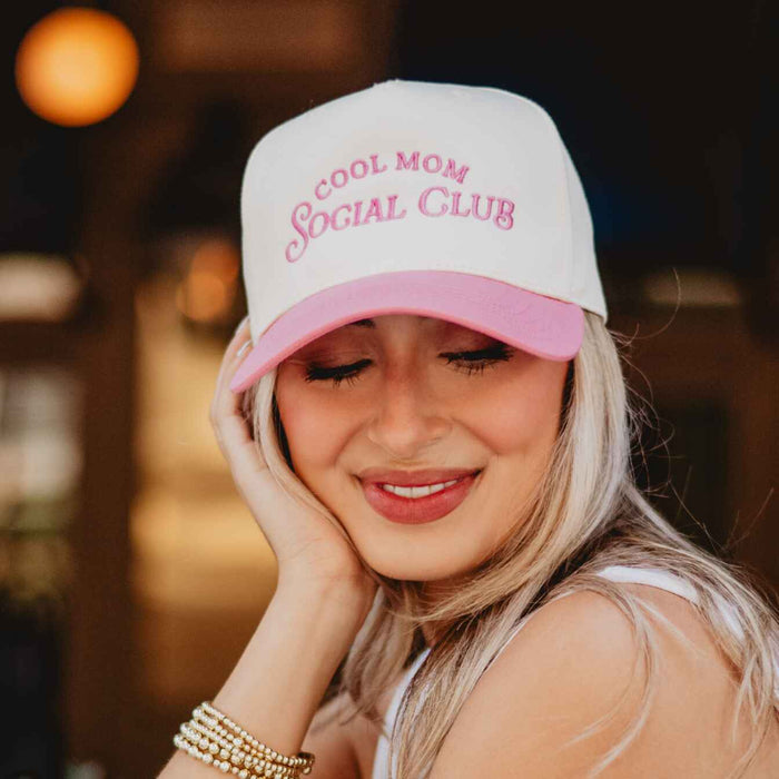 Cool Mom Social Club Retro Two-Toned Hat For Mother's Day