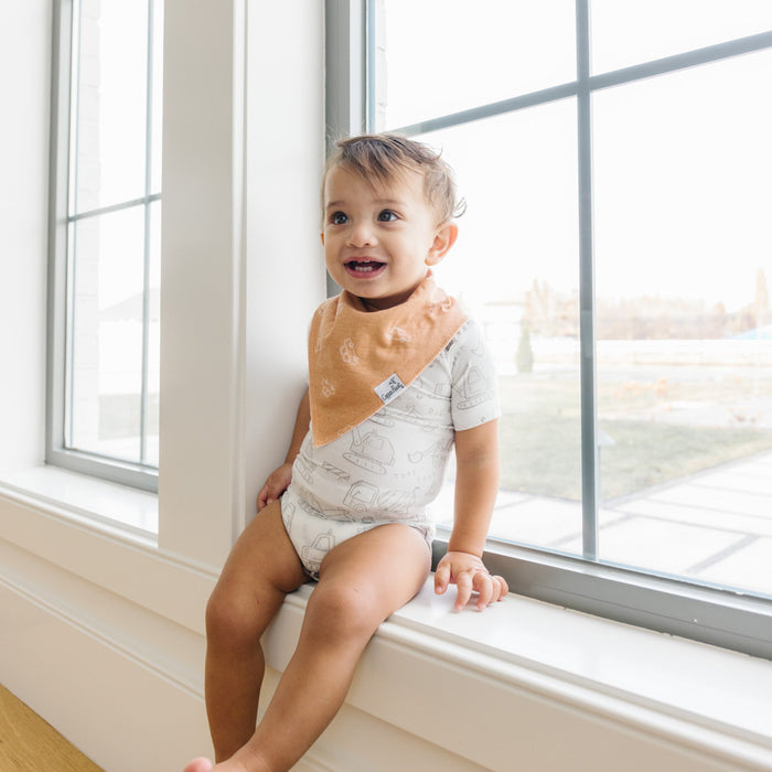 Copper Pearl Baby Bandana Bibs | Gage