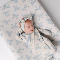 Copper Pearl Knit Headband Bow | Daphne