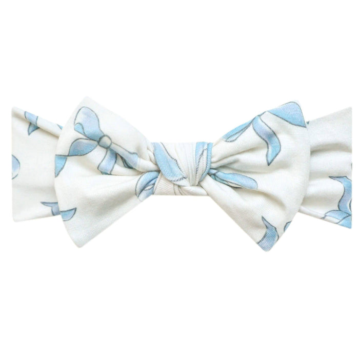 Copper Pearl Knit Headband Bow | Daphne