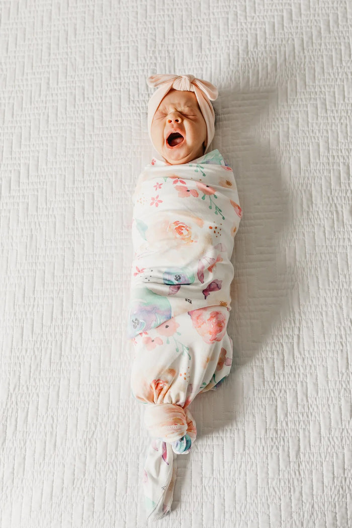 Copper Pearl Knit Swaddle Blanket | Bloom