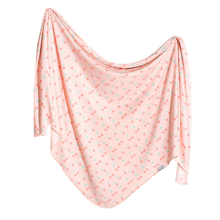 Copper Pearl Knit Swaddle Blanket | Cheery