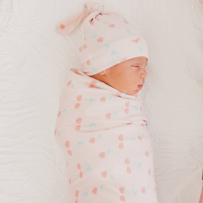 Copper Pearl Knit Swaddle Blanket | Cheery
