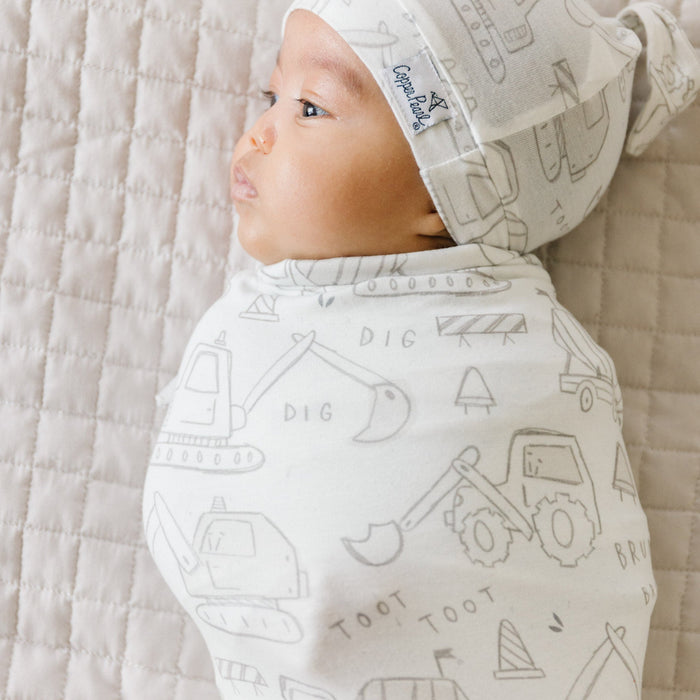 Copper Pearl Knit Swaddle Blanket | Gage