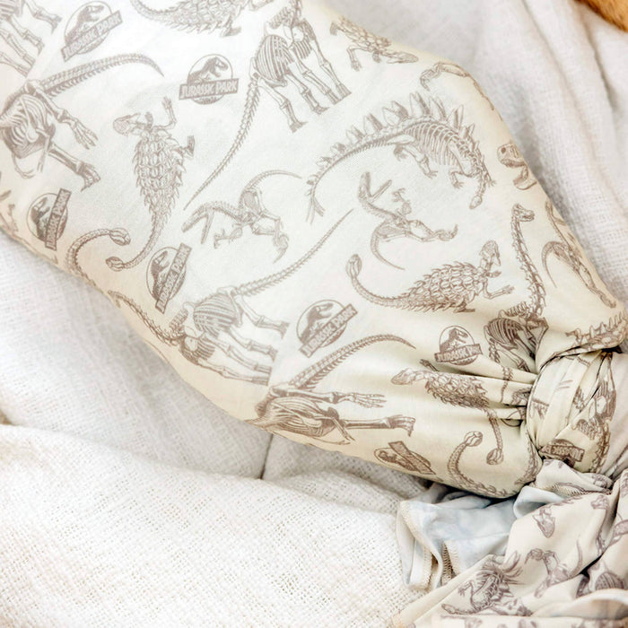 Copper Pearl Knit Swaddle Blanket | Jurassic Park Fossils