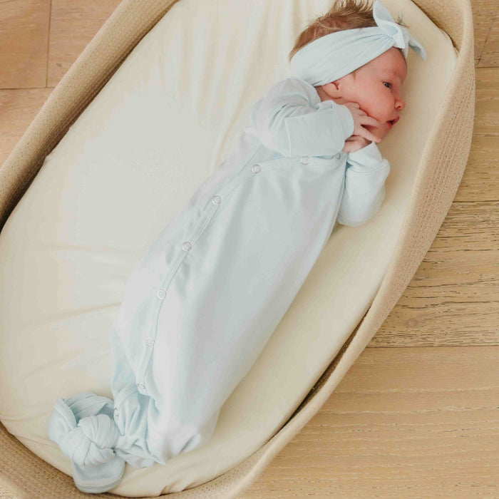 Copper Pearl Newborn Knotted Gown | Air