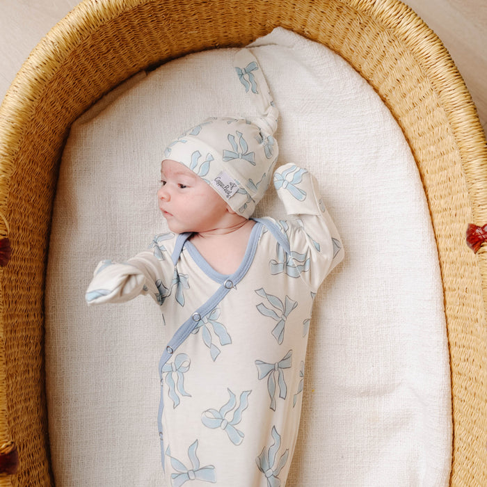 Copper Pearl Newborn Knotted Gown | Daphne