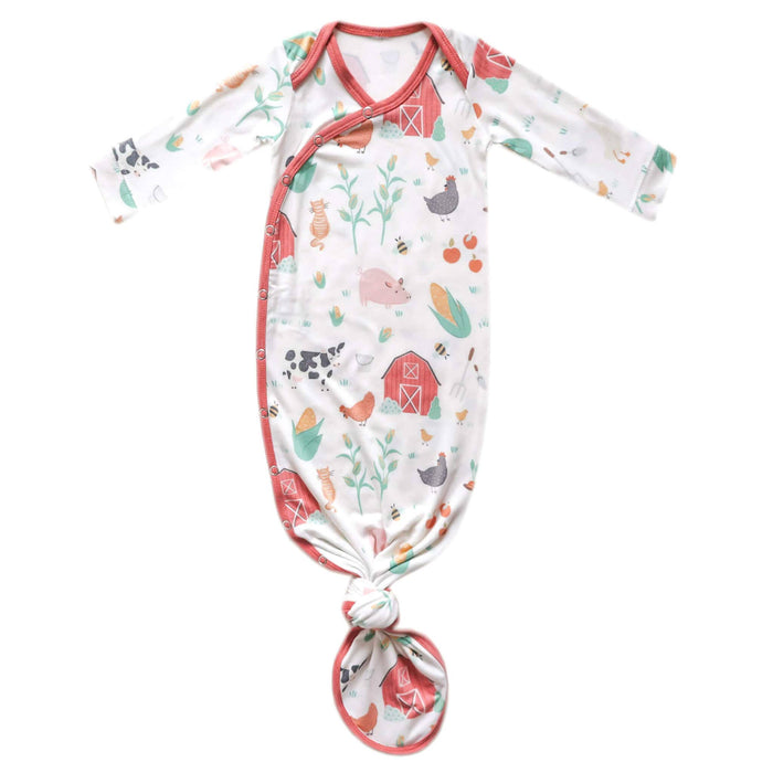 Copper Pearl Newborn Knotted Gown | Farmstead