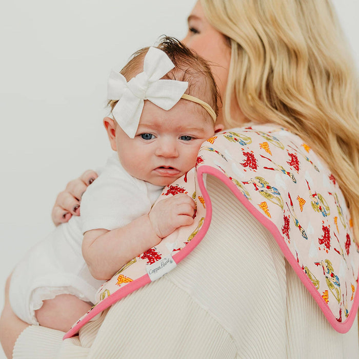 Copper Pearl Premium Burp Cloths | Wonder Woman