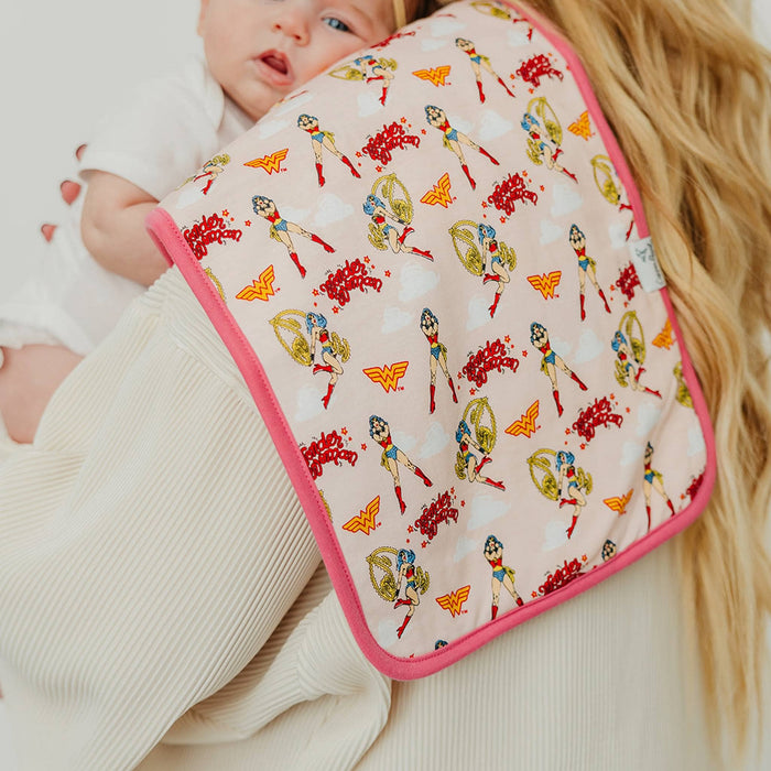 Copper Pearl Premium Burp Cloths | Wonder Woman