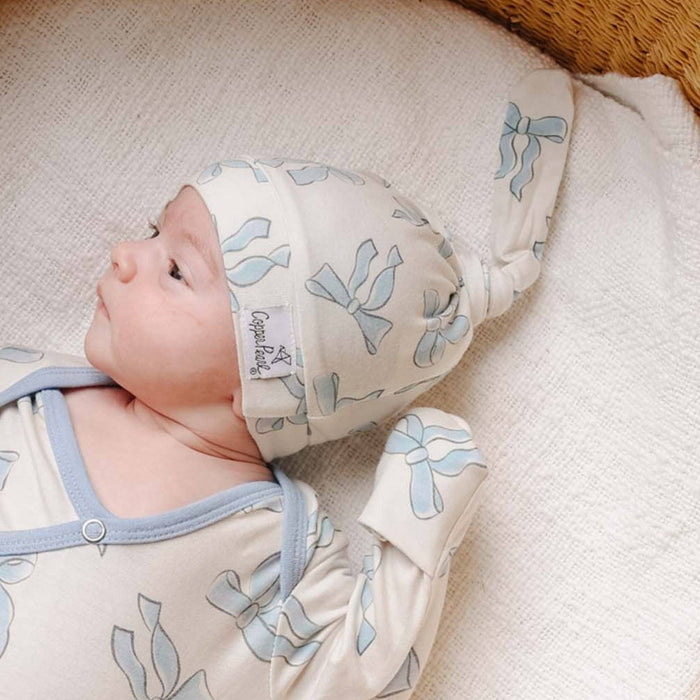 Copper Pearl Top Knot Hat | Daphne