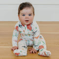 Copper Pearl Zip-Up Footie Pajama | Farmstead