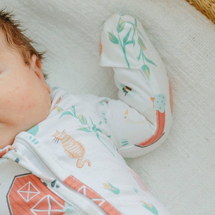 Copper Pearl Zip-Up Footie Pajama | Farmstead