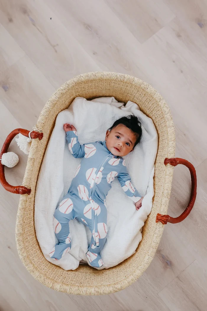 Copper Pearl Zip-Up Footie Pajama | Slugger