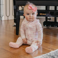 Copper PearlZip-Up Footie Pajama | Adelia