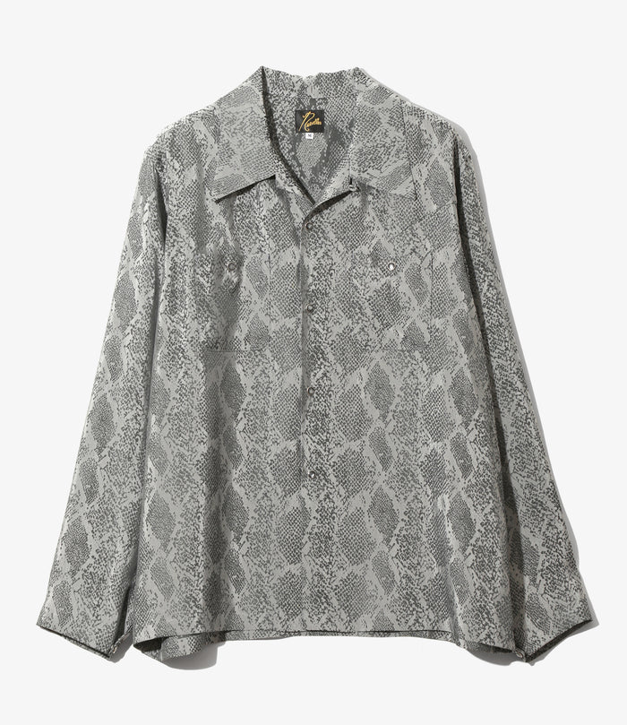 Cowboy One-Up Shirt - Grey - Python Jacquard