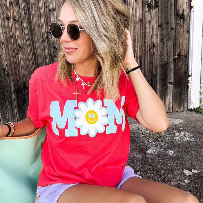 {DAISY MOM} Poppy Crew Neck Tee