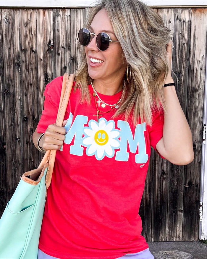{DAISY MOM} Poppy Crew Neck Tee