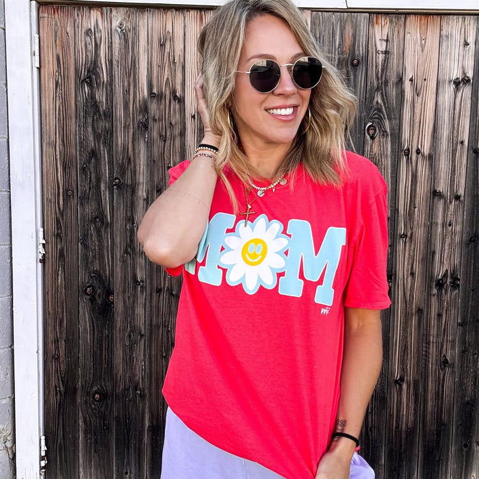 {DAISY MOM} Poppy Crew Neck Tee