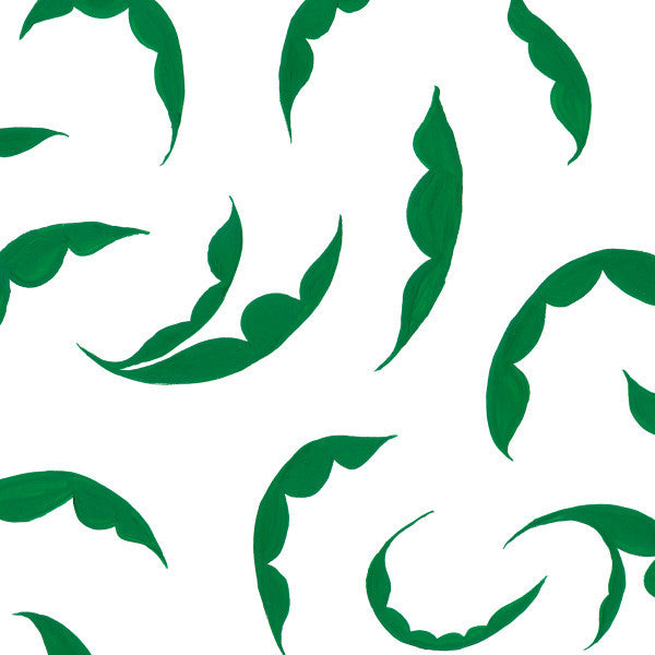 Dancing Leaves I Emerald