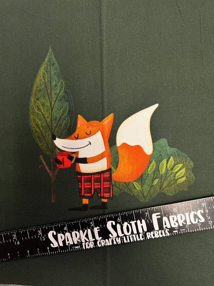 Dapper Fox 22"x22" Double Panel