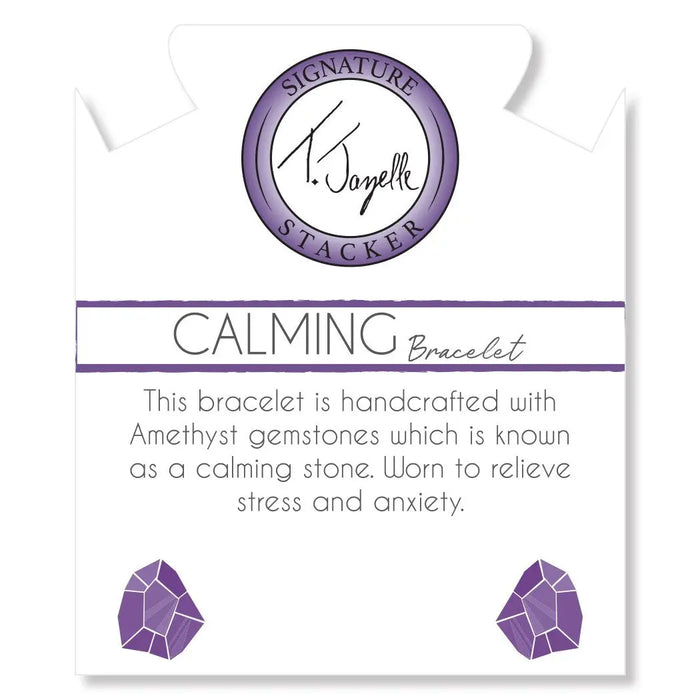 Defining Bracelet- Calming Bracelet with Amethyst Gemstones