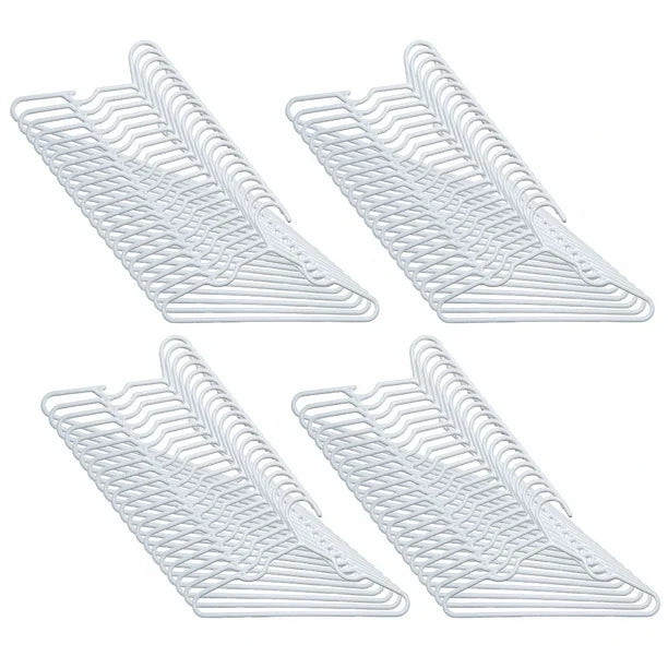 Delta Children Infant and Toddler Plastic Clothing Hangers, 100 Pack, White
