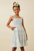 Ditsy Floral Rufled Strap Dress