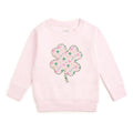 Ditsy Shamrock Patch St. Patrick's Day Sweatshirt - Kids