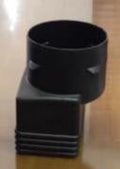 Downspout Adapter 4" x  4" x 6" attach to 6" tile