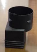 Downspout Adapter 4" x  4" x 6" attach to 6" tile