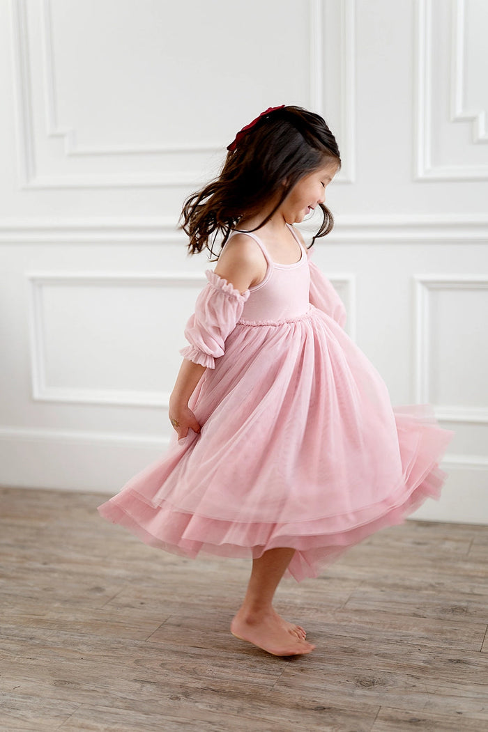 Everly Dress in Pink Rose Ombre