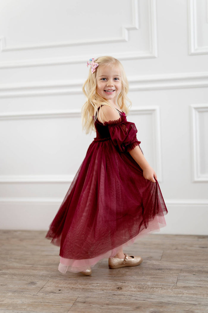 Everly Dress in Plum Ombre| Special Occasion