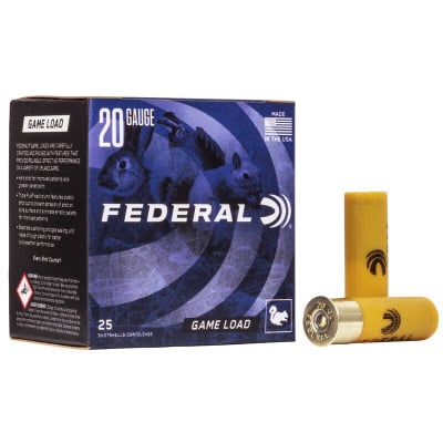 Federal Ammunition 20 Gauge 2-3/4" #6 7/8 oz Shot 25 Count