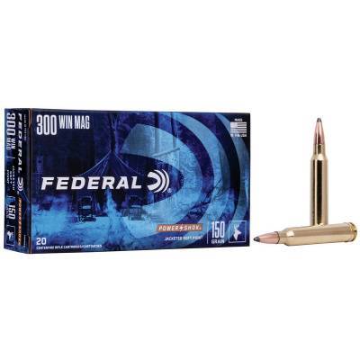 Federal Ammunition 300 Winchester Magnum 150 Grain Jacketed Soft Point 20 Count