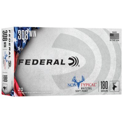 Federal Ammunition 308 Winchester 180 Grain Spire Point 20 Count
